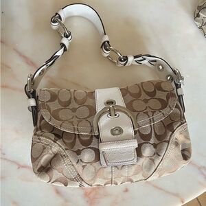 Coach Vintage Y2K 6171 Small Signature SoHo in White